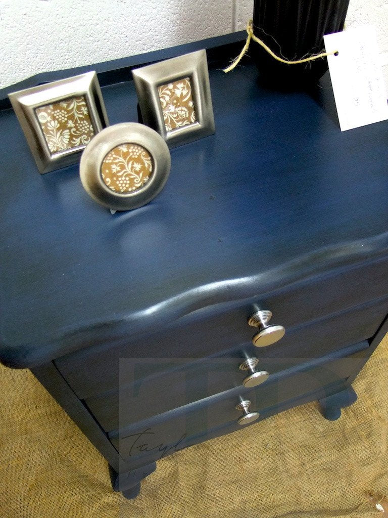 Not For Sale - Commissioned Bedside in Napoleonic Blue
