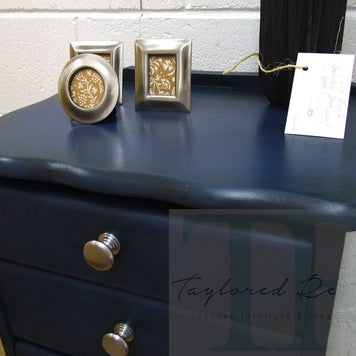 Not For Sale - Commissioned Bedside in Napoleonic Blue