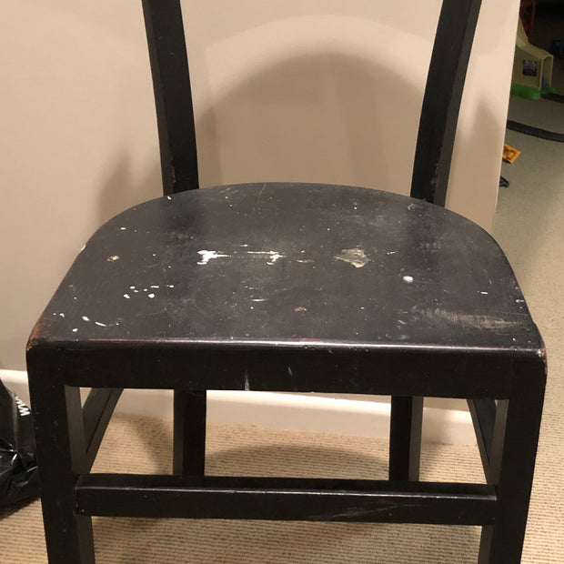 Not For Sale - Commission Chair in Artisan Burmese & coloured waxes; Black Truffle Stone Effects on the wall