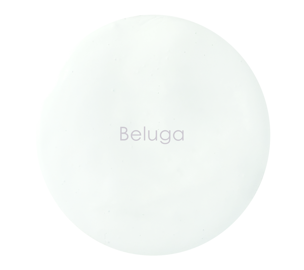 Beluga Velvet Luxe swatch – white with grey undertones