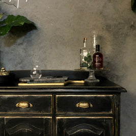 Commissioned Sideboard in Carbon Black and Potters Clay Premium Chalk Paint