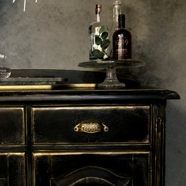 Commissioned Sideboard in Carbon Black and Potters Clay Premium Chalk Paint