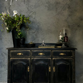 Commissioned Sideboard in Carbon Black and Potters Clay Premium Chalk Paint