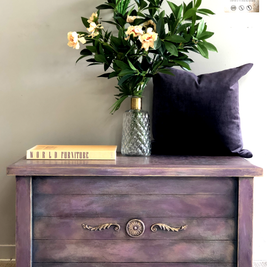 Not For Sale - Commissioned Box in Wild Heather and multiple Vintro coloured waxes in a Rustic finish
