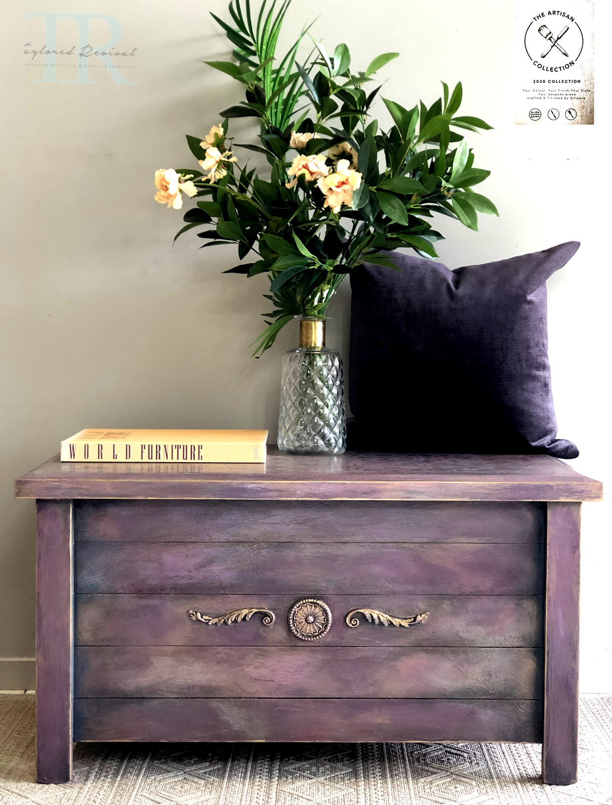 Not For Sale - Commissioned Box in Wild Heather and multiple Vintro coloured waxes in a Rustic finish