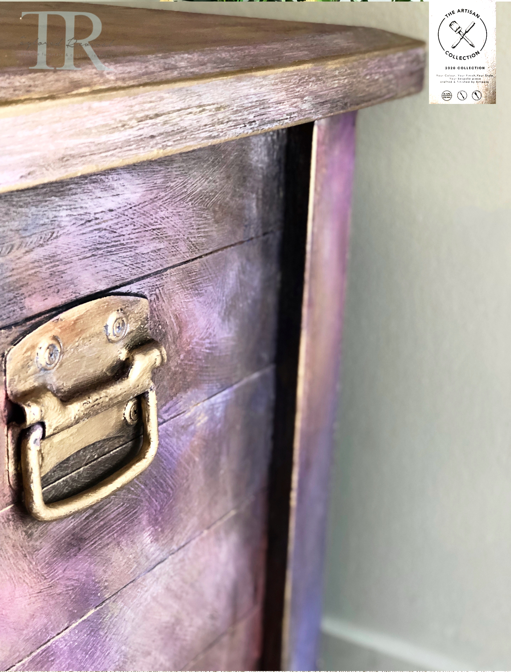 Not For Sale - Commissioned Box in Wild Heather and multiple Vintro coloured waxes in a Rustic finish