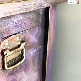 Not For Sale - Commissioned Box in Wild Heather and multiple Vintro coloured waxes in a Rustic finish