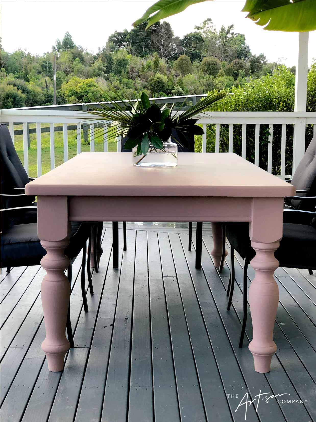 Not For Sale - Table in Bruised Petal Velvet Luxe: Hybrid Chalk Paint