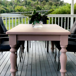 Not For Sale - Table in Bruised Petal Velvet Luxe: Hybrid Chalk Paint