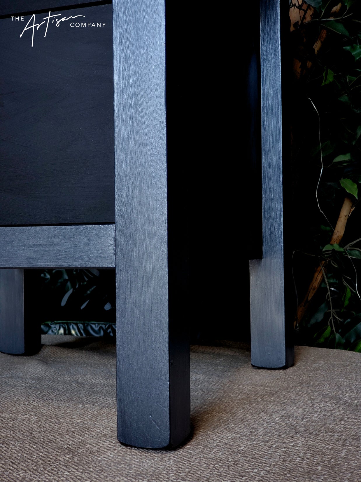 Not For Sale - Bedsides in Carbon Black and Pewter Metallic Creme