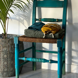Not For Sale - Blended Artisan Velvet Luxe - Tropical Style Chair