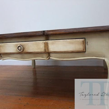 Not For Sale - Claudia: Cottage style coffee table with blue drawer