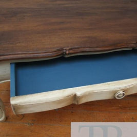 Not For Sale - Claudia: Cottage style coffee table with blue drawer