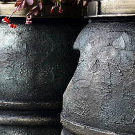 Not For Sale - Plastic Olive Barrel Turned Into A Decorative Stone Outdoor Pot Tutorial