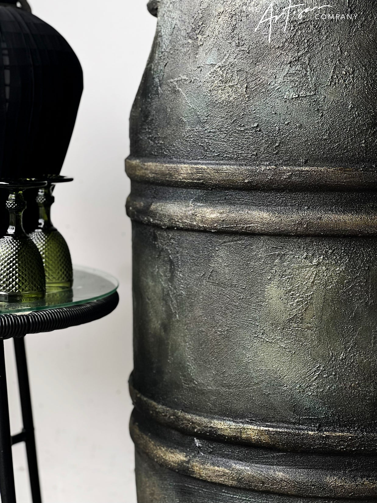 Not For Sale - Plastic Olive Barrel Turned Into A Decorative Stone Outdoor Pot Tutorial