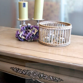 Not For Sale - Commissioned Coffee Table hand painted in Coco