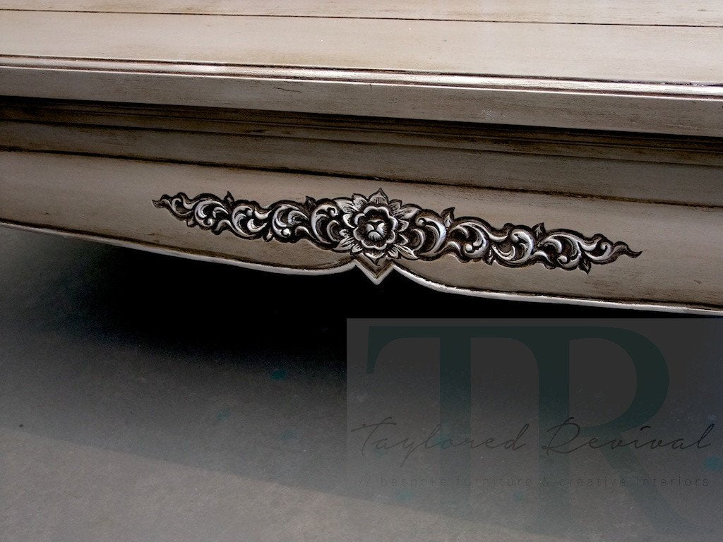 Not For Sale - Commissioned Coffee Table hand painted in Coco