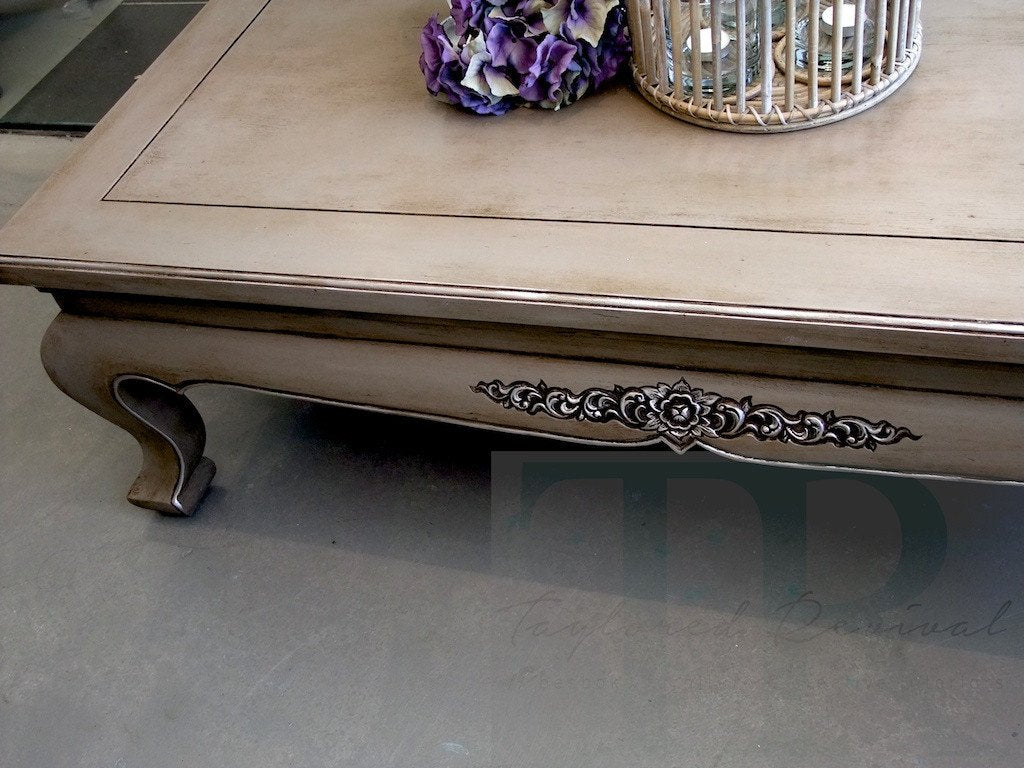 Not For Sale - Commissioned Coffee Table hand painted in Coco