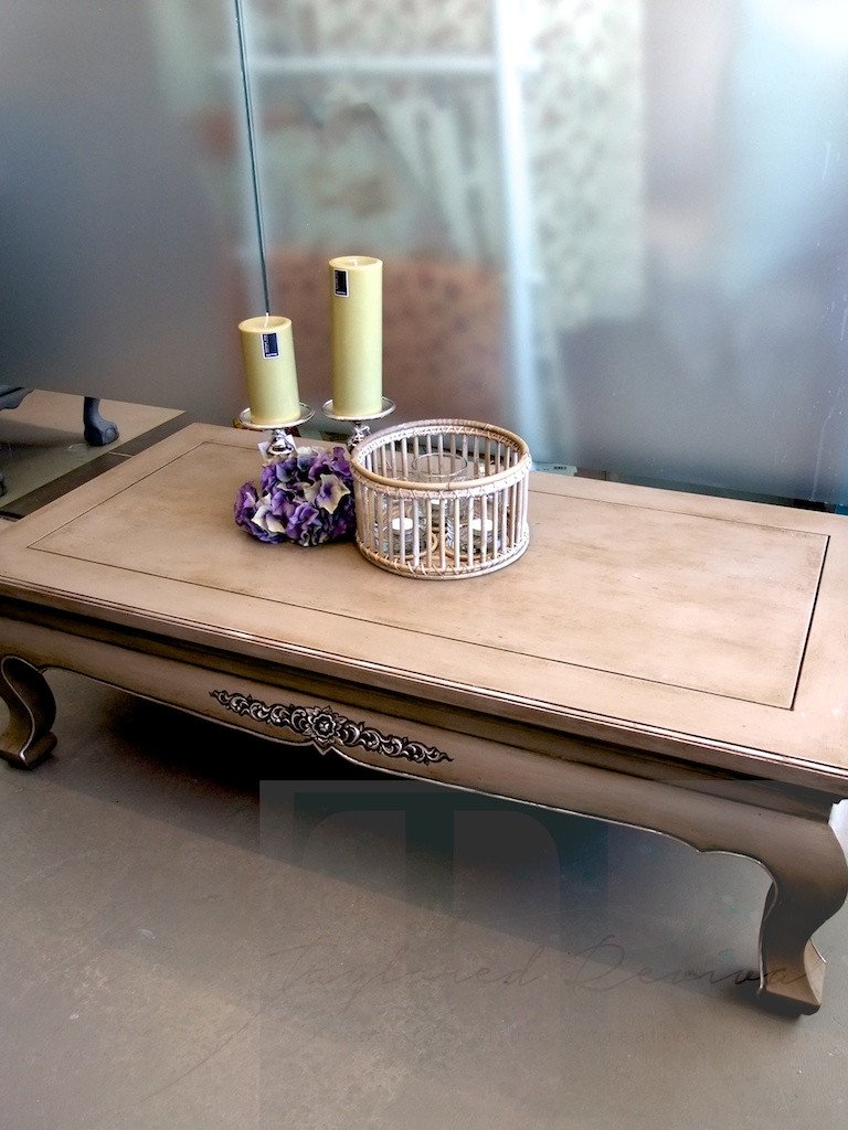 Not For Sale - Commissioned Coffee Table hand painted in Coco