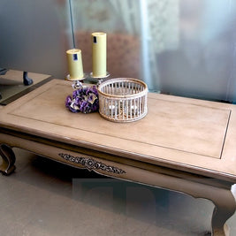 Not For Sale - Commissioned Coffee Table hand painted in Coco