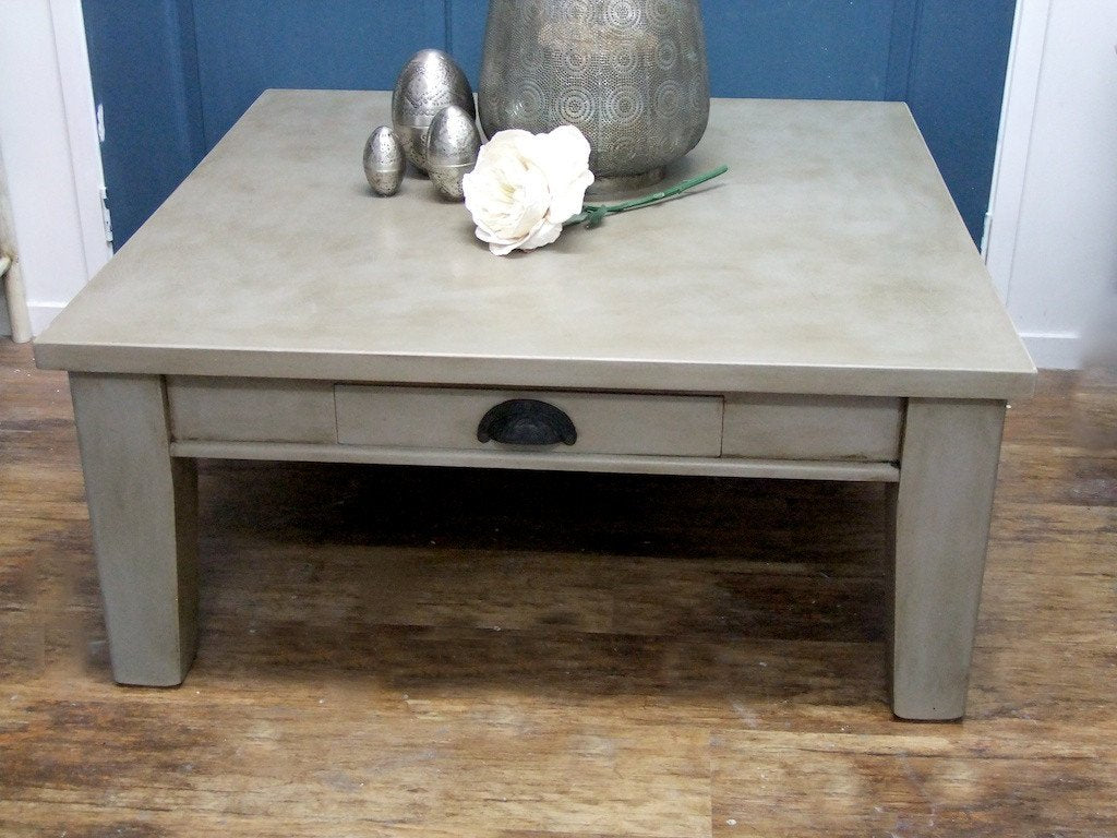 Not For Sale - Commissioned Coffee Table in French Linen