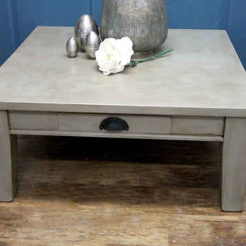 Not For Sale - Commissioned Coffee Table in French Linen