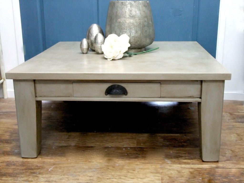 Not For Sale - Commissioned Coffee Table in French Linen