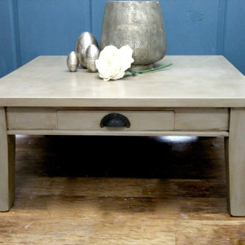 Not For Sale - Commissioned Coffee Table in French Linen