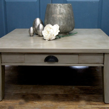 Not For Sale - Commissioned Coffee Table in French Linen