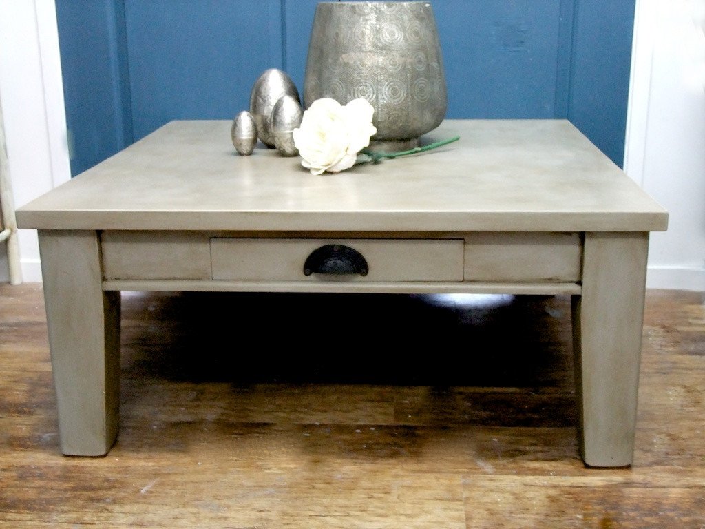 Not For Sale - Commissioned Coffee Table in French Linen