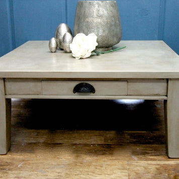 Not For Sale - Commissioned Coffee Table in French Linen