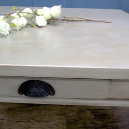 Not For Sale - Commissioned Coffee Table in French Linen