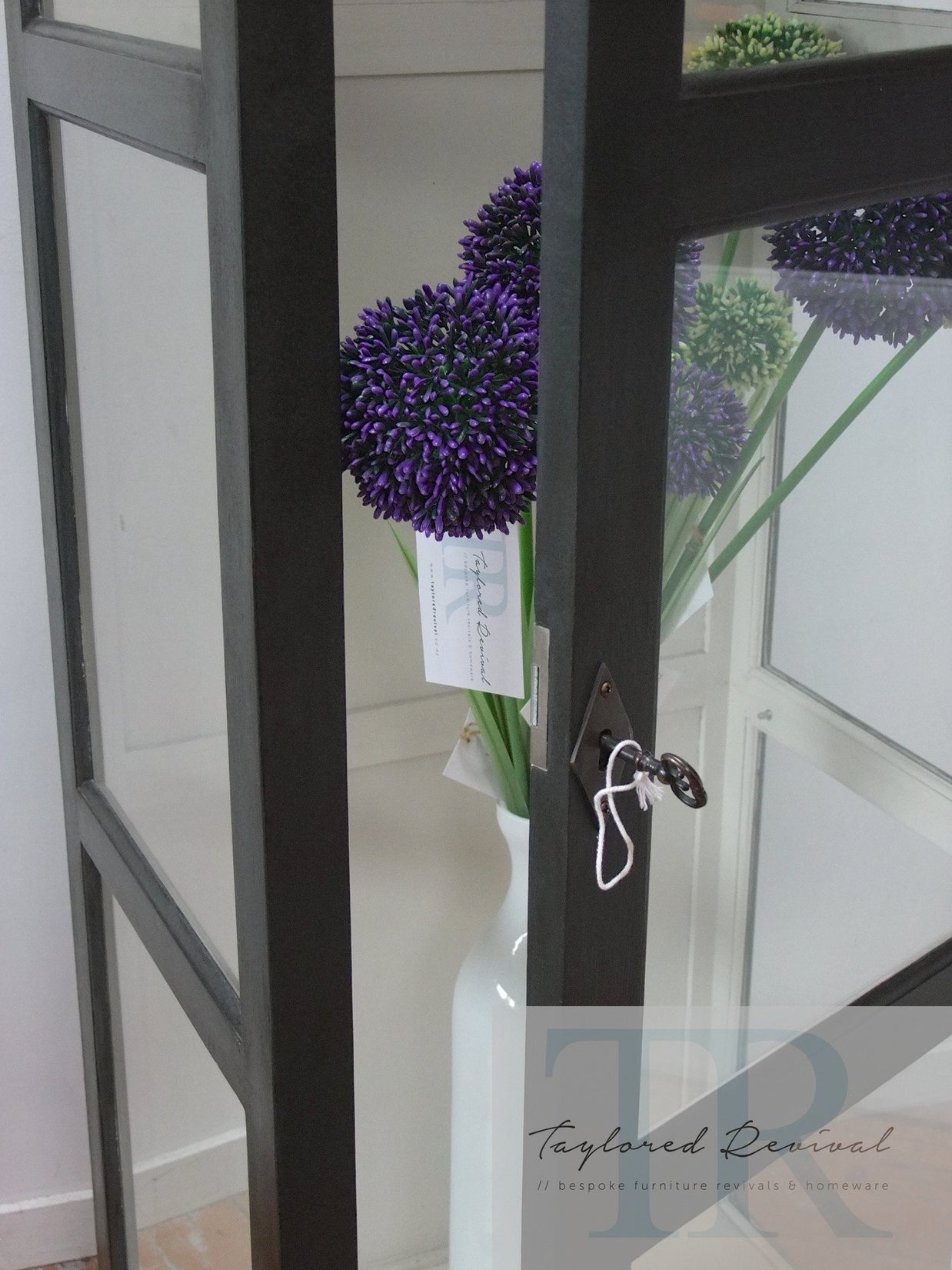 Commissioned glass display cabinet