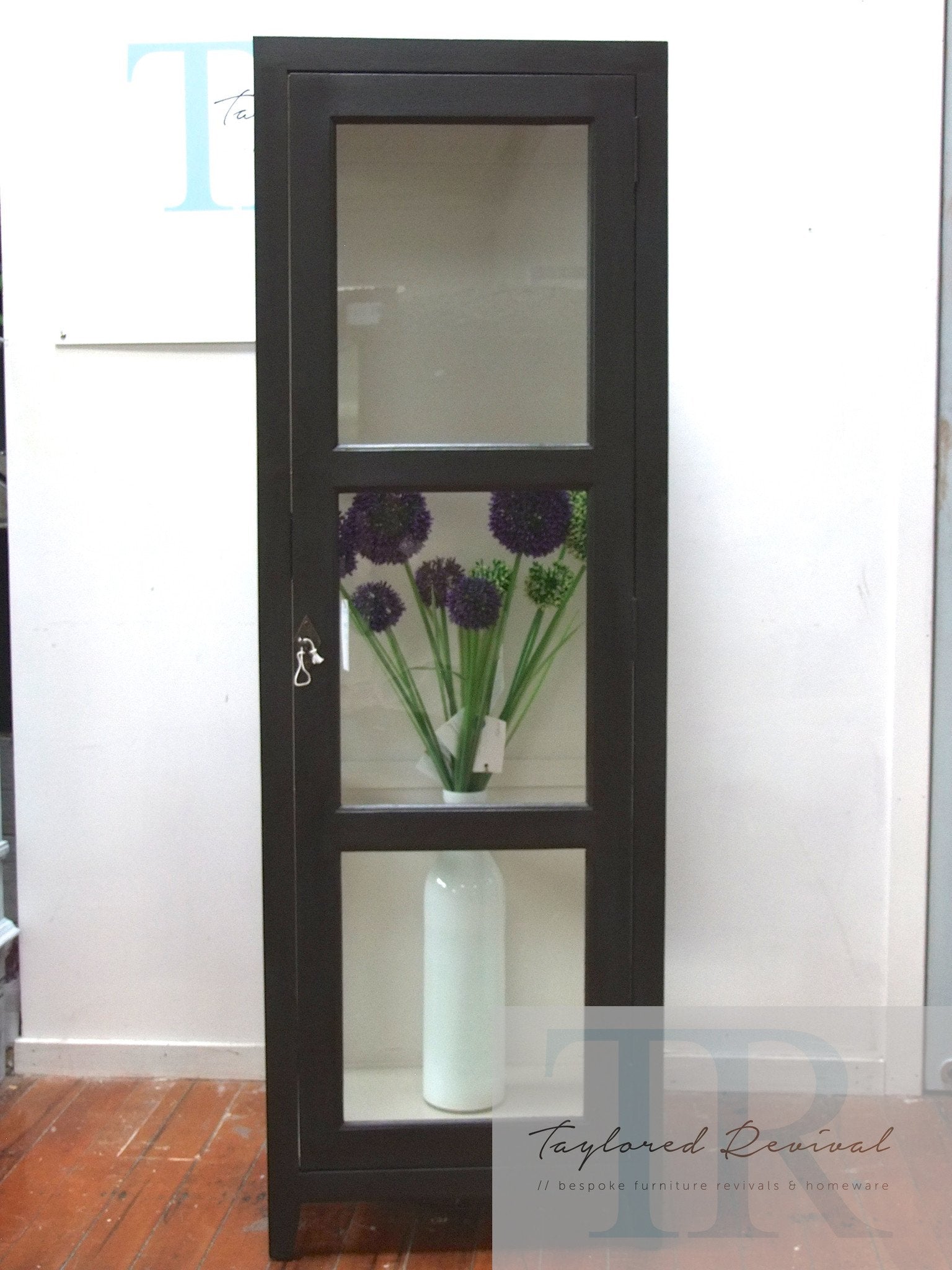 Commissioned glass display cabinet