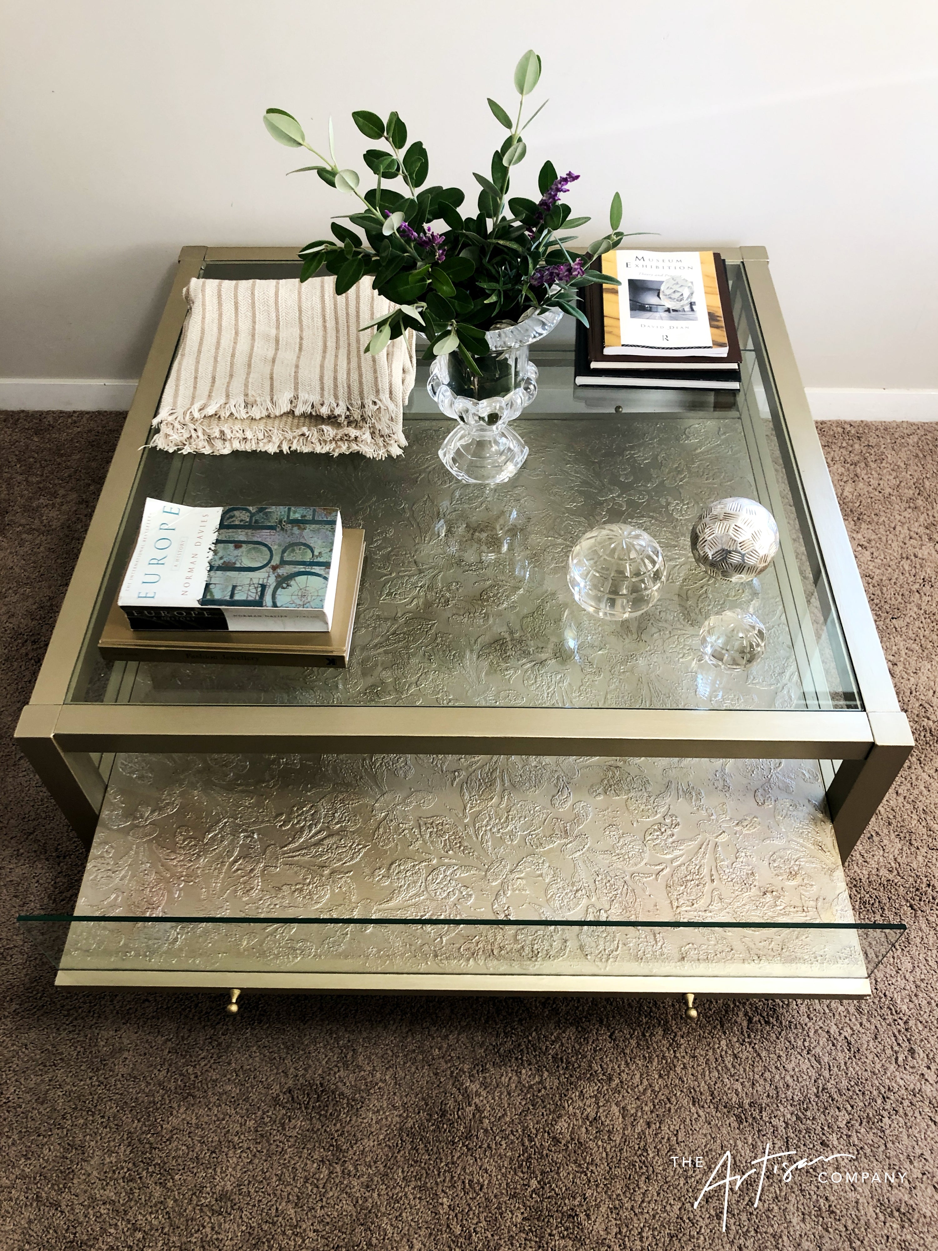 Not For Sale - Coffee Table in Artisan Metallic Alchemy