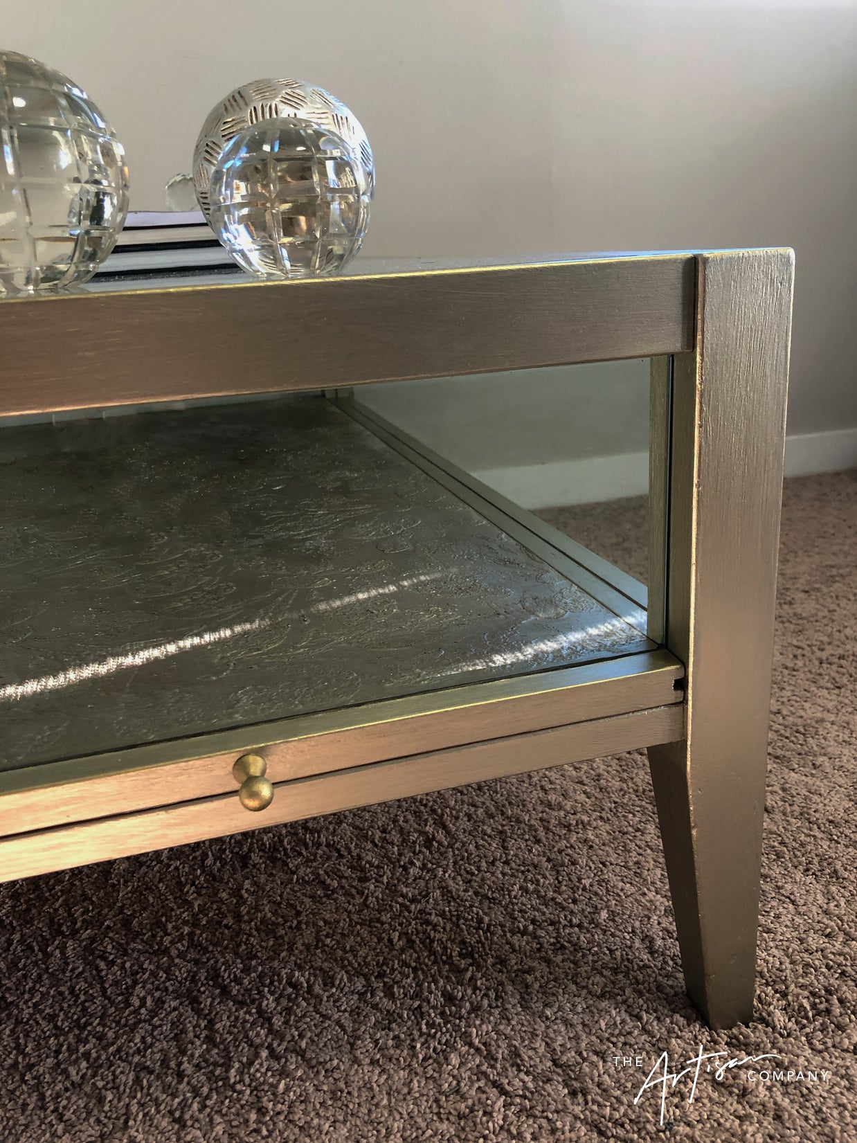 Not For Sale - Coffee Table in Artisan Metallic Alchemy