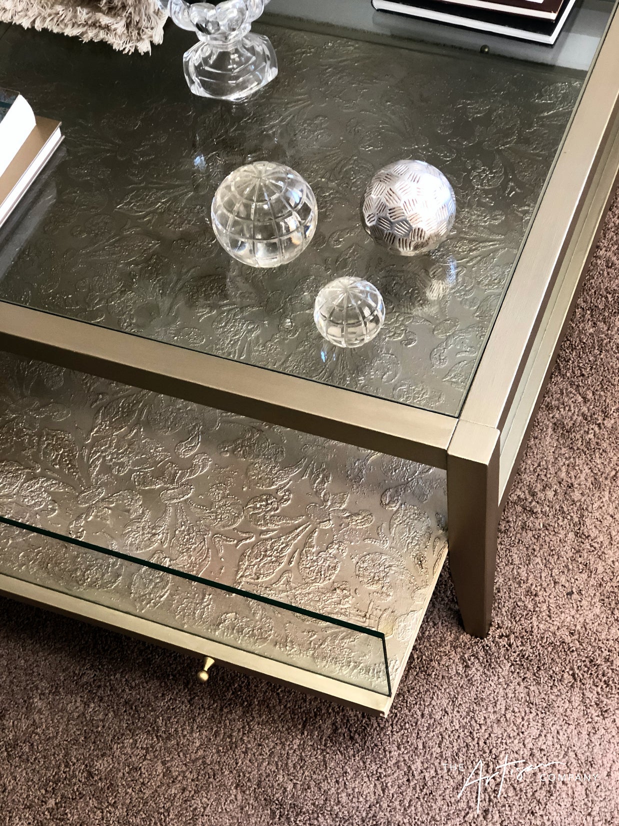 Not For Sale - Coffee Table in Artisan Metallic Alchemy