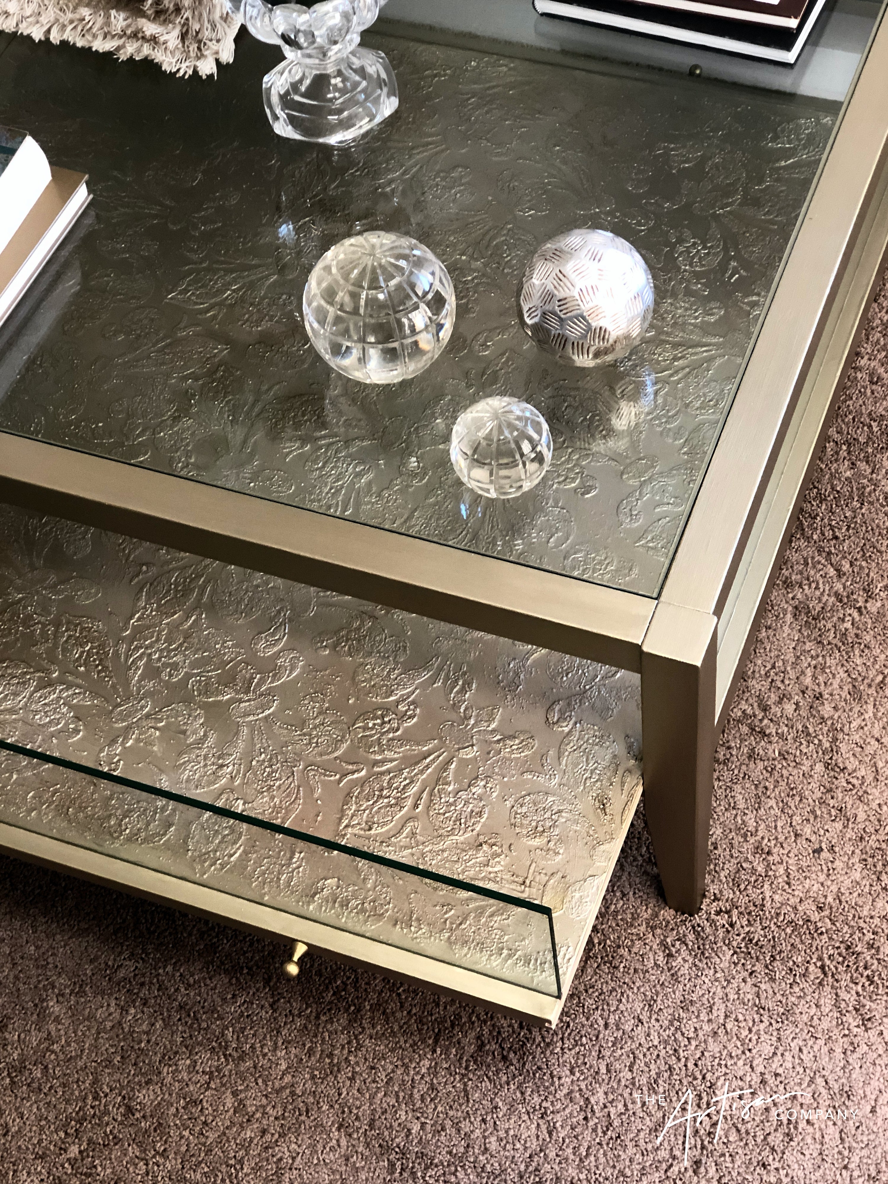 Not For Sale - Coffee Table in Artisan Metallic Alchemy