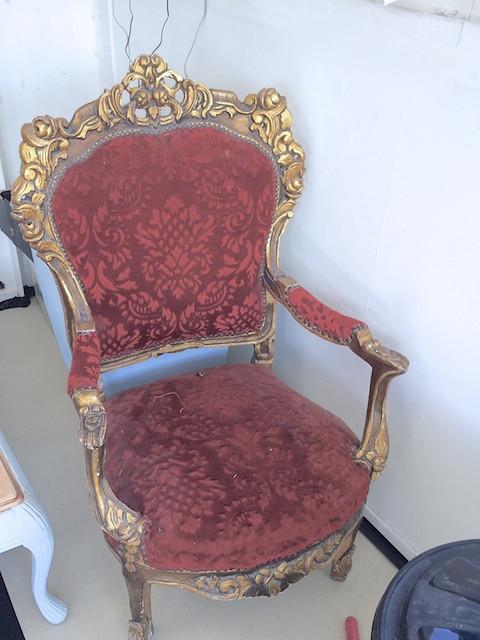 Commissioned Solid carved Antique style chair
