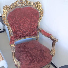 Commissioned Solid carved Antique style chair