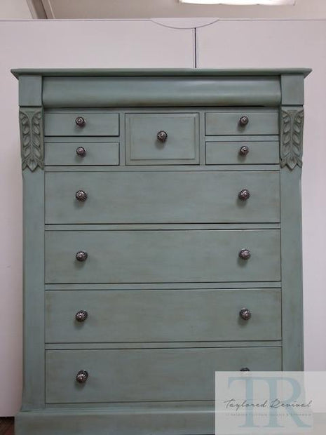 Not For Sale - Commissioned duck egg blue drawers
