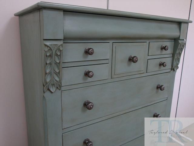 Not For Sale - Commissioned duck egg blue drawers