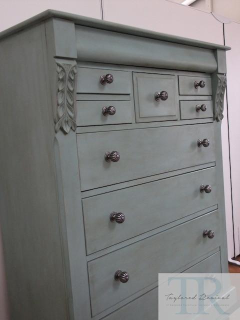 Not For Sale - Commissioned duck egg blue drawers