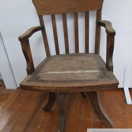 Commissioned coastal inspired swivel captains chair