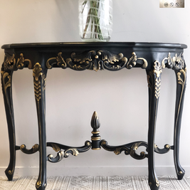Not For Sale - Commissioned hall table in Victorian Black and Gold