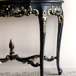 Not For Sale - Commissioned hall table in Victorian Black and Gold
