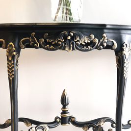 Not For Sale - Commissioned hall table in Victorian Black and Gold