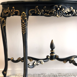 Not For Sale - Commissioned hall table in Victorian Black and Gold