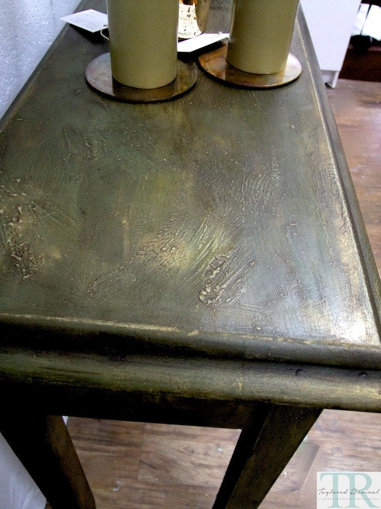 Not For Sale - Commissioned Hall Table in creative bespoke finish