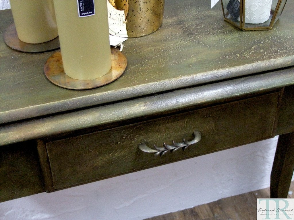 Not For Sale - Commissioned Hall Table in creative bespoke finish
